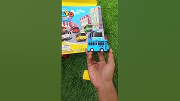 Unboxing and Testing Bus Tayo The Little and Friends No Talking With Natural Sound Water