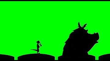 Timon and Pumbaa Interrupt 7 Green Screen