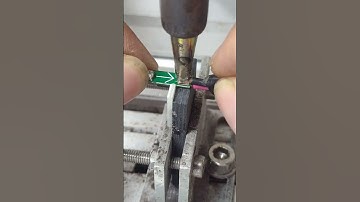 PCB board welding wire, saving labor, time and tin wire. So practical #AutomaticSolderingMachine