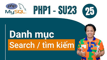 Lập trình PHP 1 - Admin - Search danh mục - Full HD