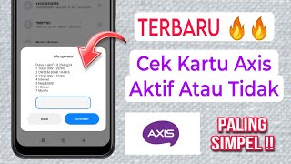 Cara Cek Nomor Axis Aktif Atau Tidak