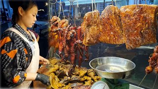 Cambodian Street Food: Delectable Roast Pork Belly, Crispy Roasted Ducks & Savory Braised Pork
