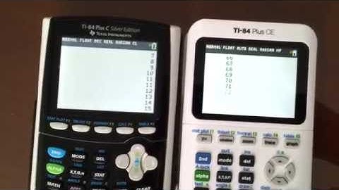 Ti-84 plus CSE Vs. Ti-84 plus CE