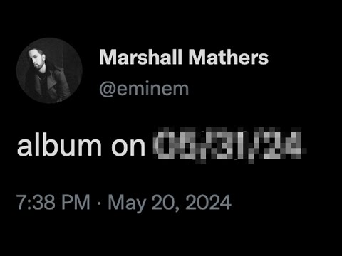 EMINEM'S RELEASE DATE CONFIRMED!