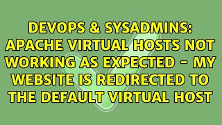 Apache virtual hosts not working as expected - my website is redirected to the default virtual host