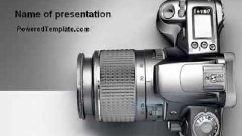 Digital Photo Camera PowerPoint Template by PoweredTemplate.com