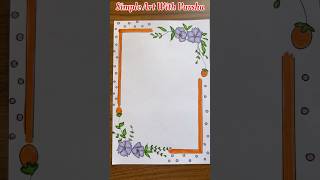 5 Easy front page design for school projects and idea note journals |     Aesthetic Girl #shorts
