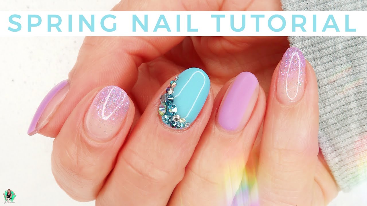 TUTORIAL | Spring Inspired Nails using Light Elegance | Gel