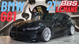 BMW G81 M3 mit GEPFEFFERT KW V3 Clubsport (Sonderanfertigung mit Sturzdomlager)+ Tüvbarer 20