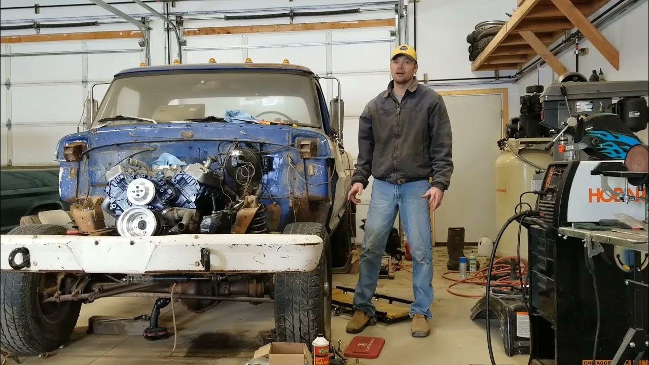 Ford 460 ZF5 transmission swap mechanical clutch conversion YouTube