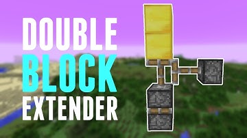Super Compact and Fast Double Block Extenders - Minecraft 1.11+