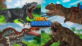 🔥 TOP 5 MINECRAFT DINOSAUR ADDONS! screenshot 4