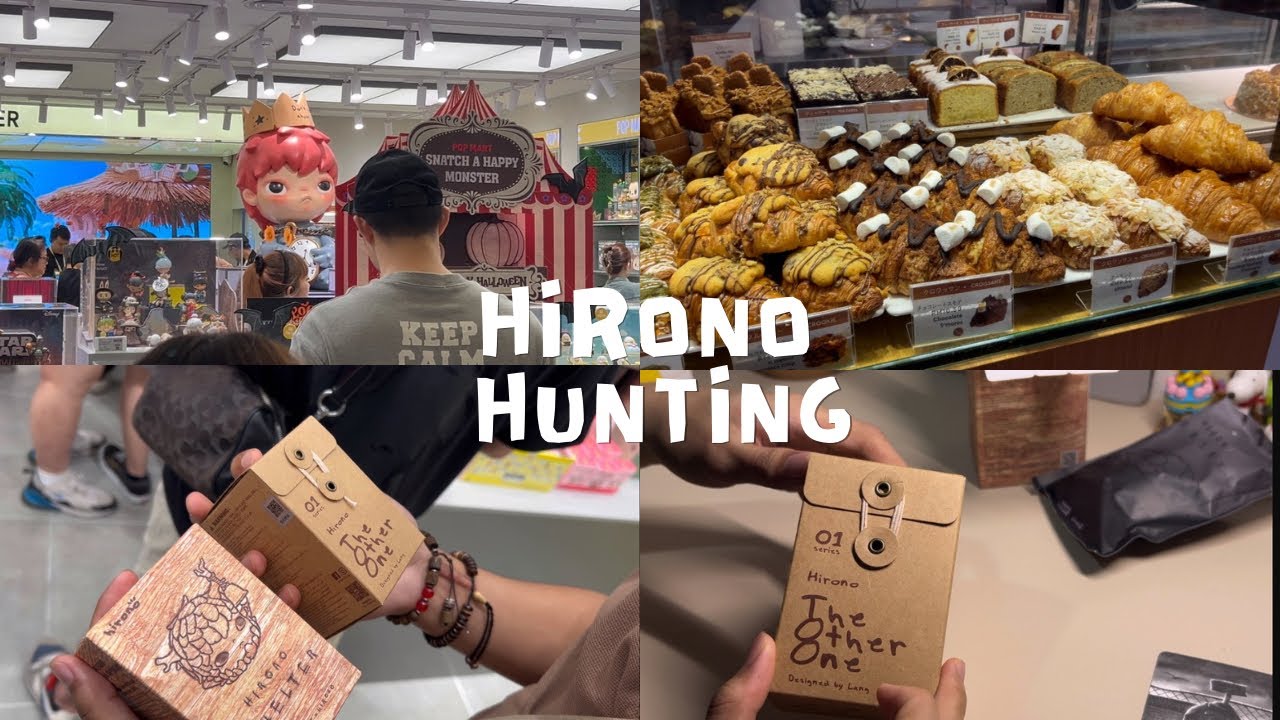 HIRONO HUNTING !! 🍂 Figure Hunting , Unboxing , Aesthetic silent vlog , View city , Lrt & mrt