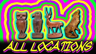 ALL Wooden Statue Pick Up Locations Eagle Wolf Deer Owl Upgrade bow Rave