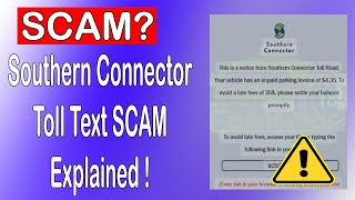 🚨 Southern Connector Toll Text SCAM Exposed! How to Stay Safe 🚦