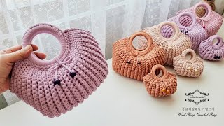 Diy 퐁글이 링핸들백 만드는 방법 Wood Ring Crochet Bag