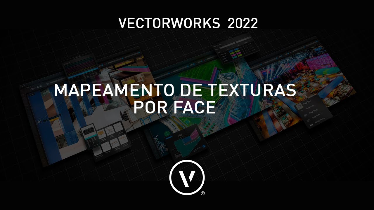 Vectorworks 2022 - Mapeamento de Texturas por Face
