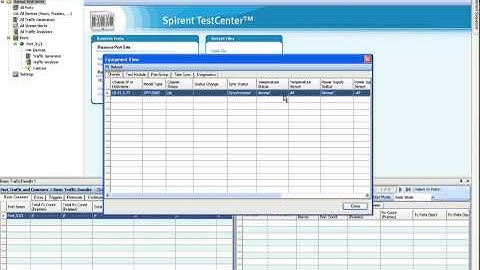How to administer the Spirent TestCenter chasis