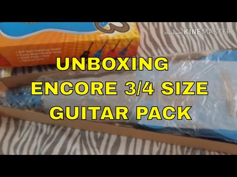 unboxing-encore-3/4-size-guitar-pack