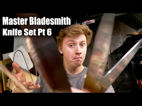 6 Weeks To Make 5 Perfect Knives... -The Road To Mastersmith (part6)