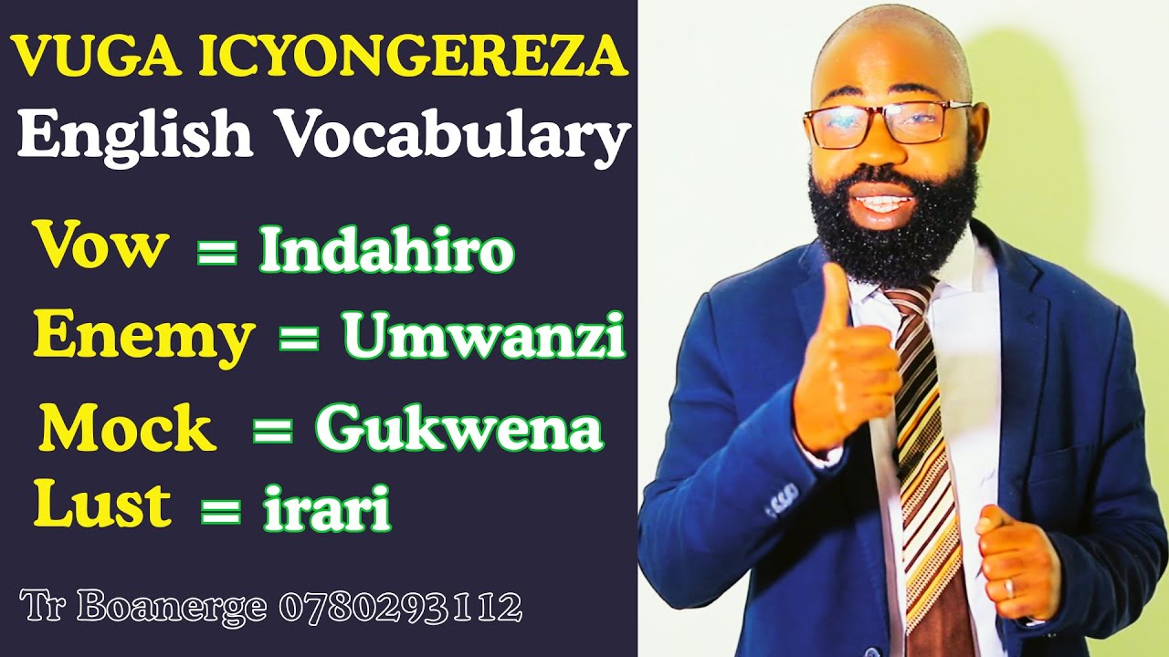 Woow Menya Icyongereza Vuba Ukoresheje aya magambo!