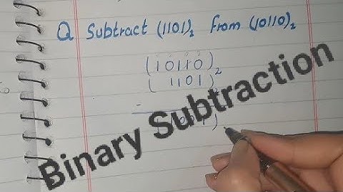 Subtraction of Binary System, Subtraction of Binary System in Urdu
