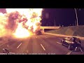 Explosive accident with fiery conclusion