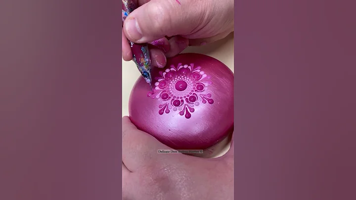Pink dot mandala painting #painting #art #satisfying #craft #mandala #dotart #artwork #pink #artwork