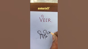 VEER  Name art #shorts #design #mk07 #shortvideo #youtubeshorts #nameart @musicworldshiv