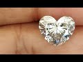 In real, how big is a 4ct heart shape diamond