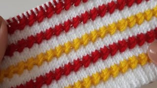 Amazing 2 Loop Sweater Designtwo Colour Sweater Designdouble Colour Knittingdo Rang Ka Design