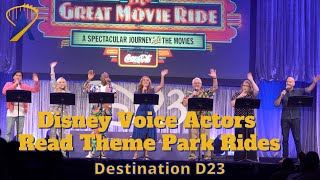 Disney Character Voices Read Famous Theme Park Lines at Destination D23