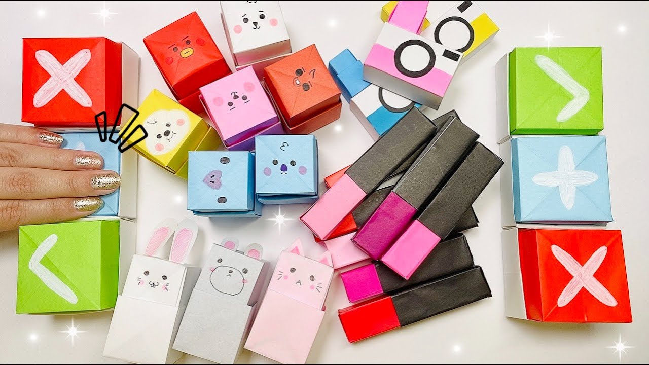 【大人気】交換ゲームボタン プッシュポップの作り方 簡単折り紙プッシュポップ POPIT Fidget Trading