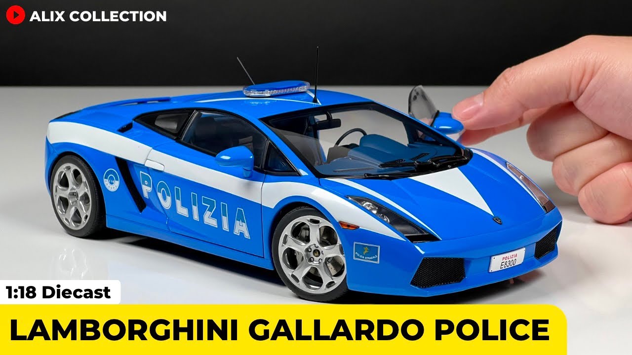 Unboxing of Lamborghini Gallardo Police Car 1:18 Diecast Model Car