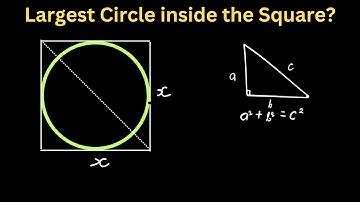 How to Find the Radius of the Largest Circle Inside a Square - Algebra I, FP Math 10