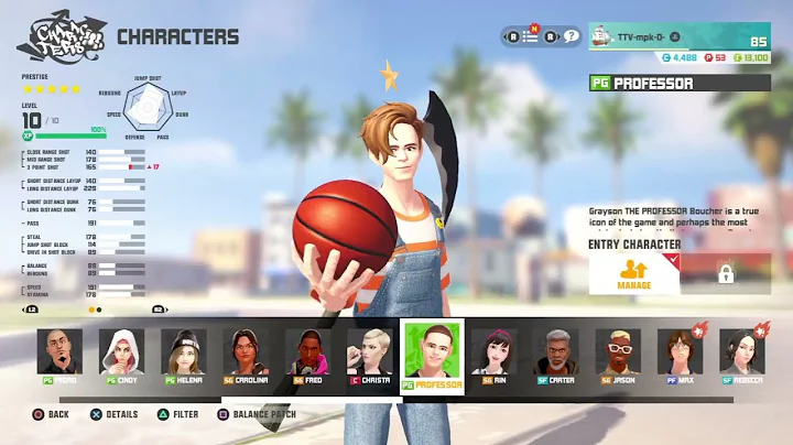 Professor build video + PG p-buffs - 3on3 Freestyle