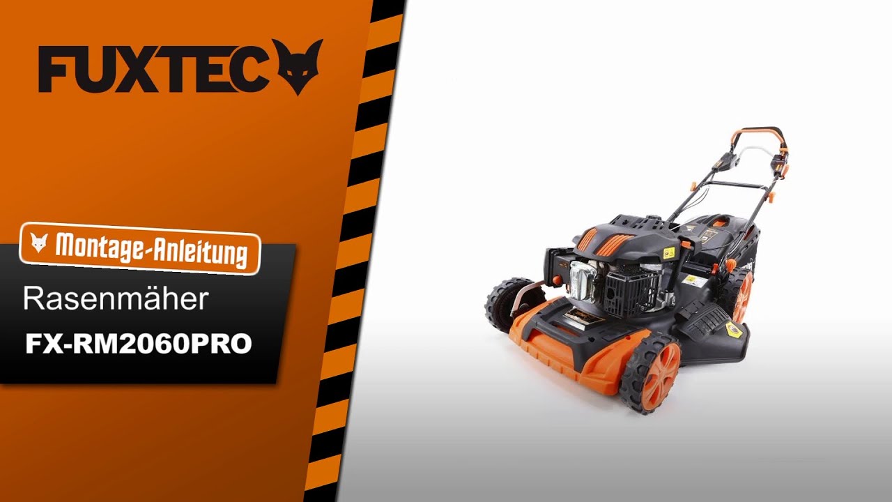 MontageAnleitung FUXTEC Rasenmäher FXRM2060PRO YouTube