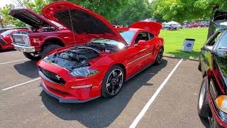HILLSBORO OHIO CAR SHOW IN FRONT OF NICE LAKE SOME COOL CARS
