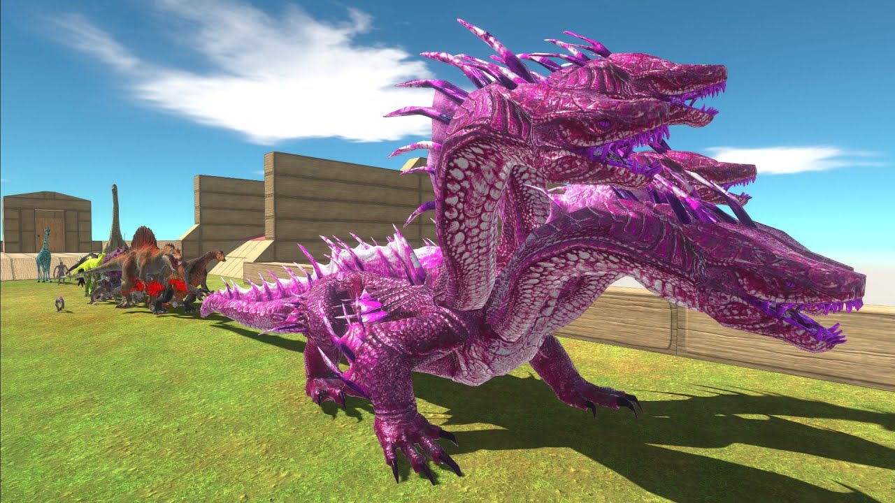 Race to eat PINK GIANT HYDRA - Animal Revolt Battle Simulator