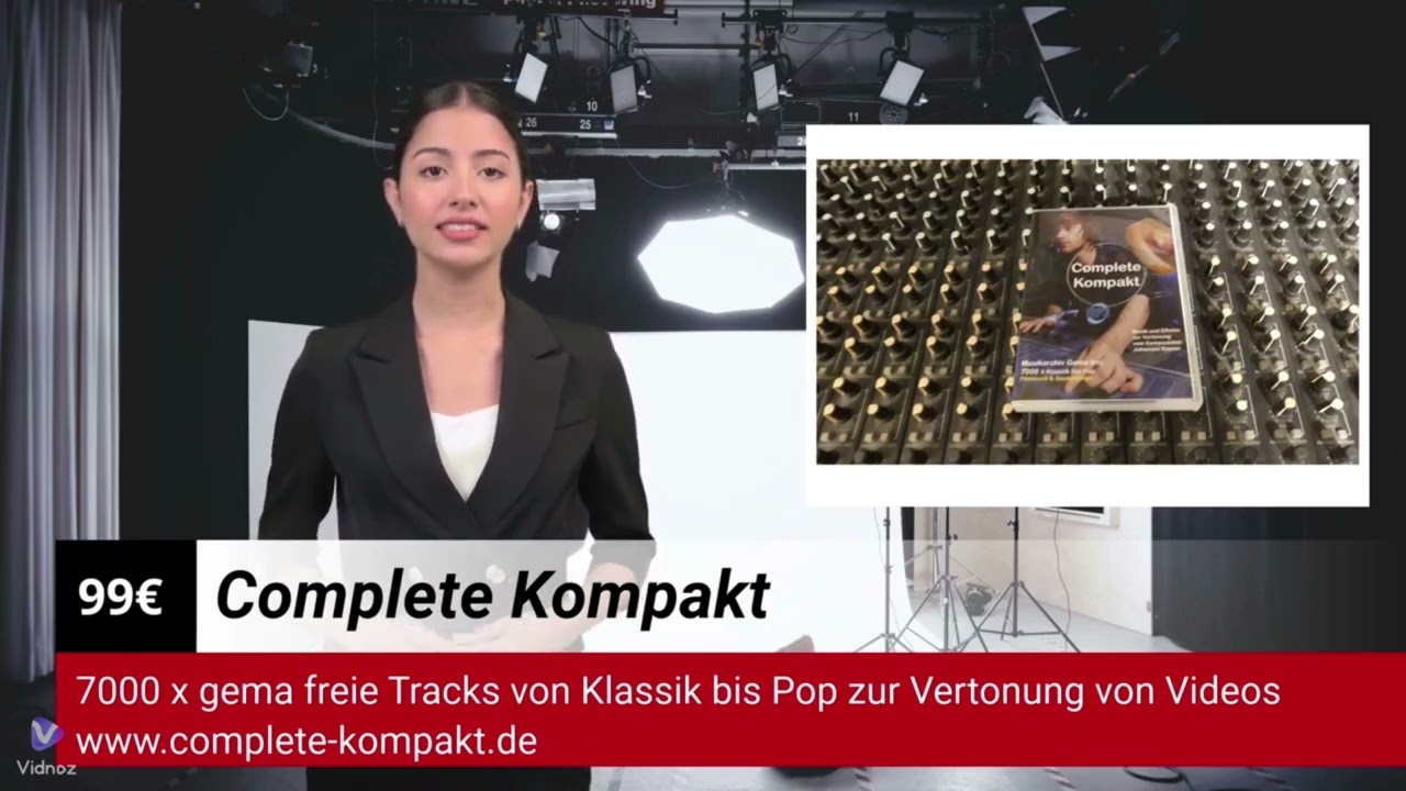Complete Kompakt Musikarchiv 7000x gema freie Tracks Klassik bis Pop USB Stick für Videoamateure 99€