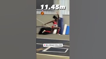 Triple Jump: 11.45m #shorts | 2023 Hillsdale Wide Track Classic | Olivia Henry Two