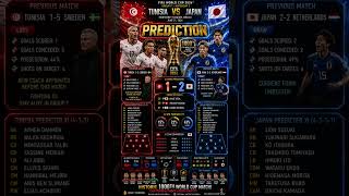 Tunisia vs Japan Fifa world Cup 2026 AI Prediction