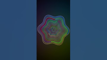 Hexagonal Colored Rings #video #art #calming #python