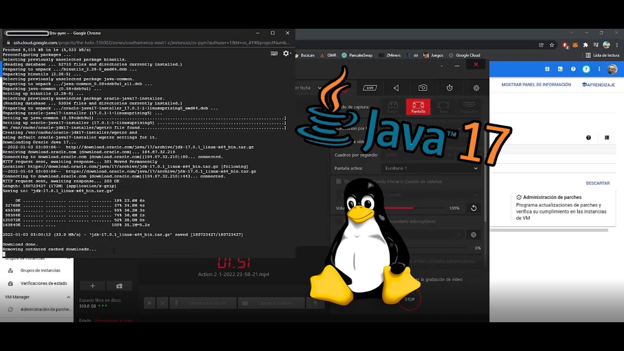 Como instalar JAVA 17 en LINUX 9 Stretch 2023 - YouTube