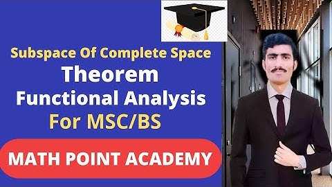 Subspace Of Complete Metric Space || Theorem In Urdu/Hindi By MATH POINT ACADEMY || Lecture#20