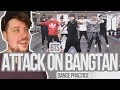 Mikey Reacts to BTS 'Attack on Bangtan' Dance Practice