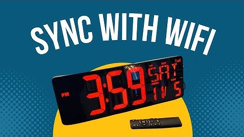 XREXS Large Digital Wall Clock how to coonect to WiFi