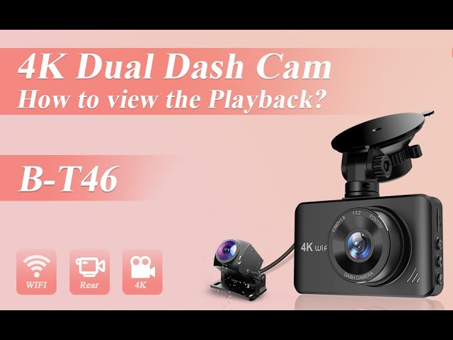 Penemay Dual Dash Cam Front and Rear Camera 1080p Front Camera