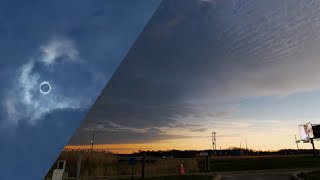 2024 Full Solar Eclipse Sky Timelapse