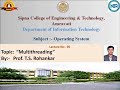 Multithreading in Operating System | OS Tutorial for Engineering Students